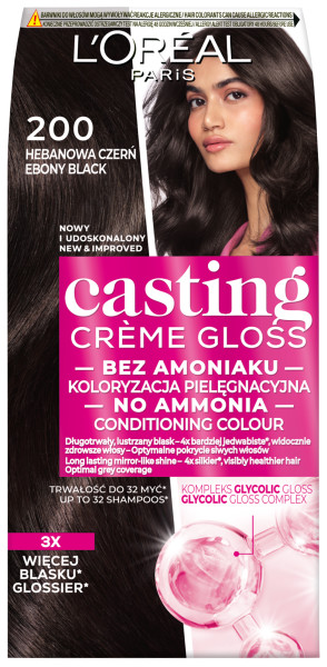 Casting Creme Gloss Farba 200 Hebanowa Czerń