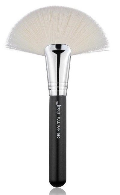 Highlight Brush 090 Full Fan - pędzel do rozświetlacza wachlarz czarny